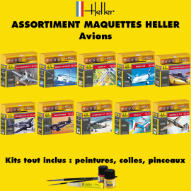  Heller - 50vm - ASSORTIMENT 50 MAQUETTES D'AVIONS
