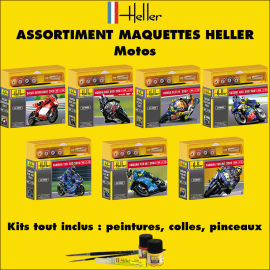  Heller -50motos - ASSORTIMENT 50 MAQUETTES DE MOTOS